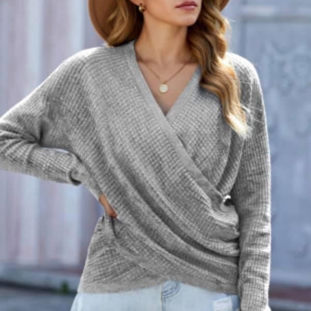 Express Cross Front Sweater